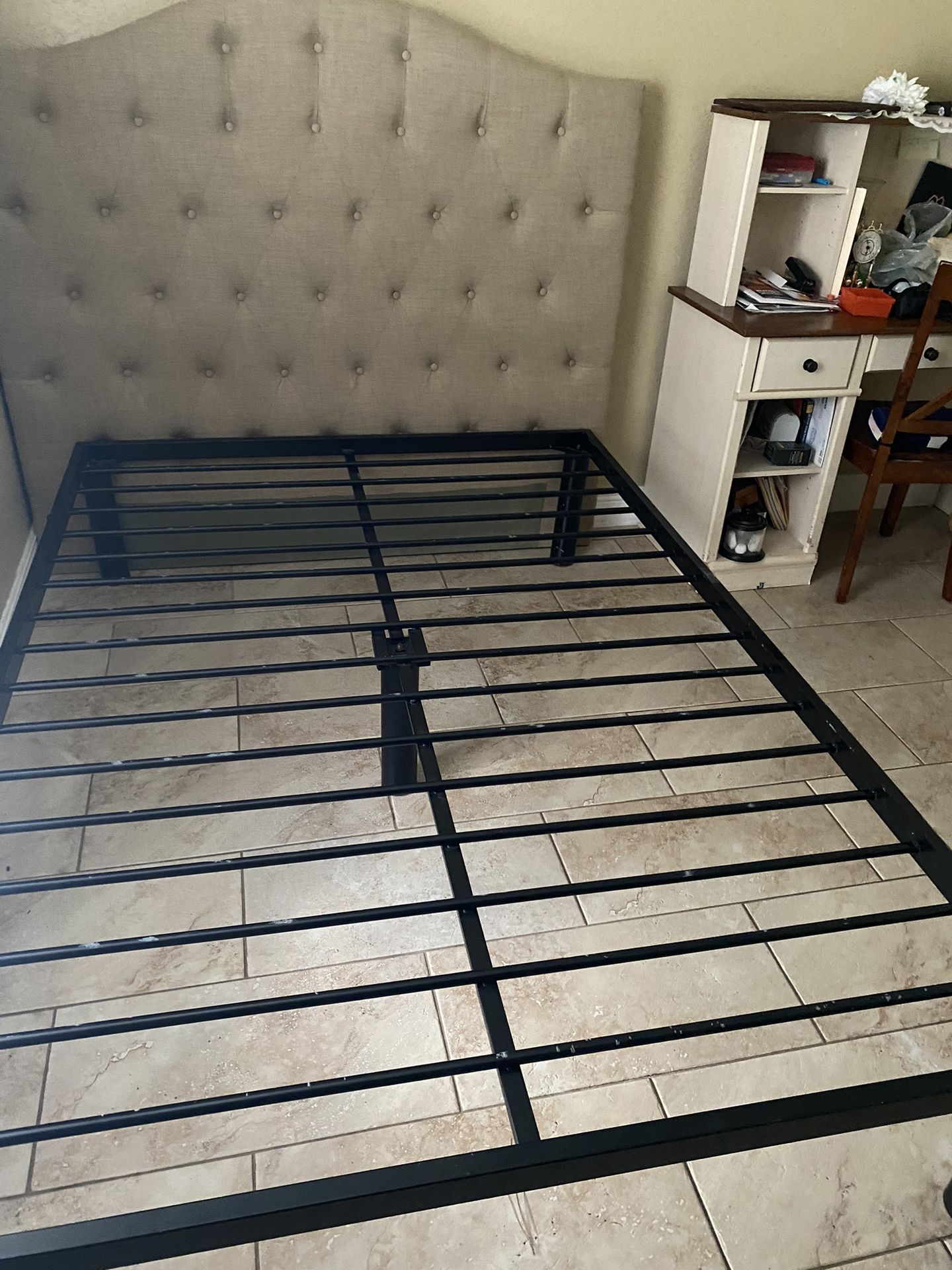 Queen Bed Frame And Metal Queen Bed Frame - 16" H