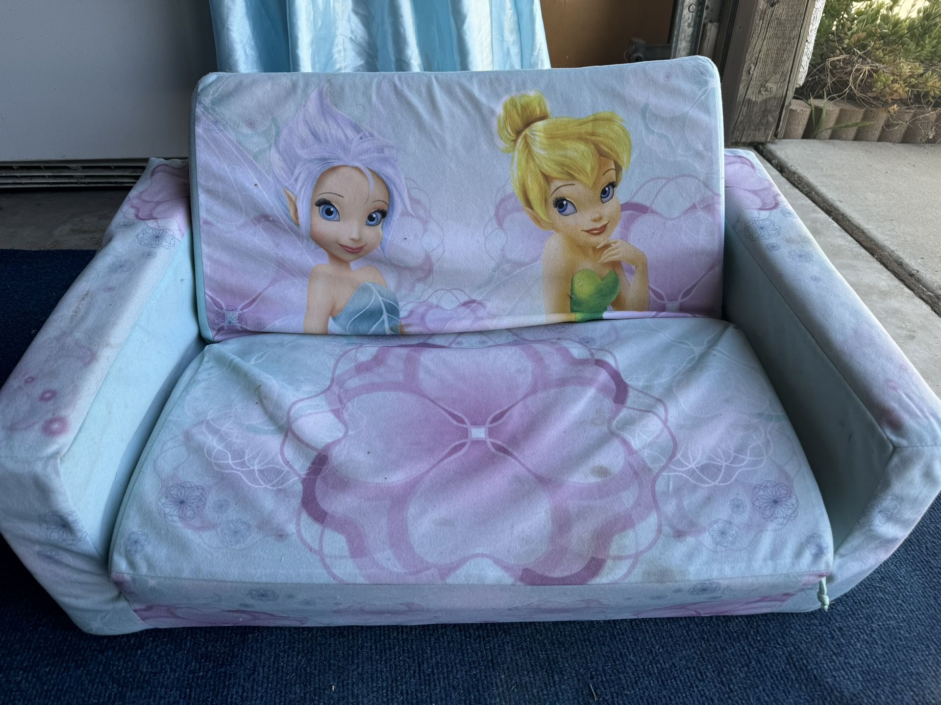 Tinkerbell Sofa 2-in-1 Couch & Sleeper + 2 Dresses