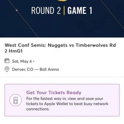 4 Nuggets Vs Timberwolves Tickets 