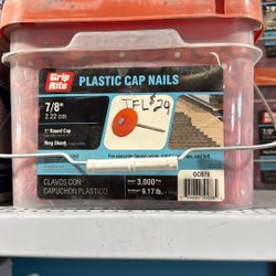 Plastic Cap Nails 7/8”