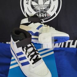 Size 12- Mens ADIDAS Forum MID Blue