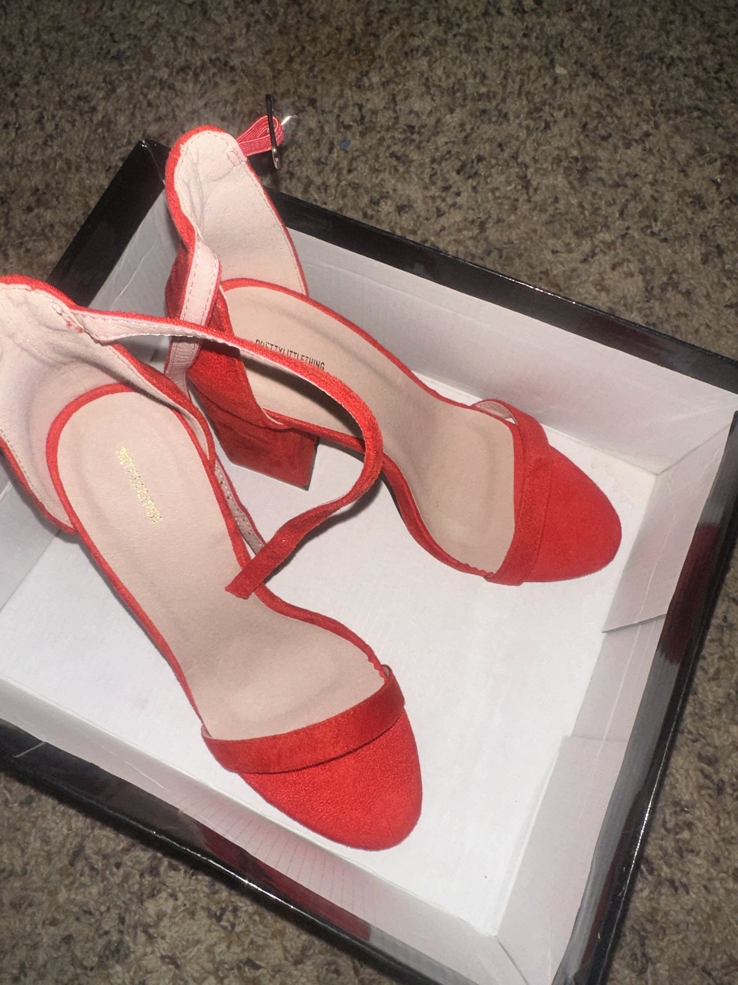 Asgard Red High Heel Sandals-  Size 7.5 Brand New 