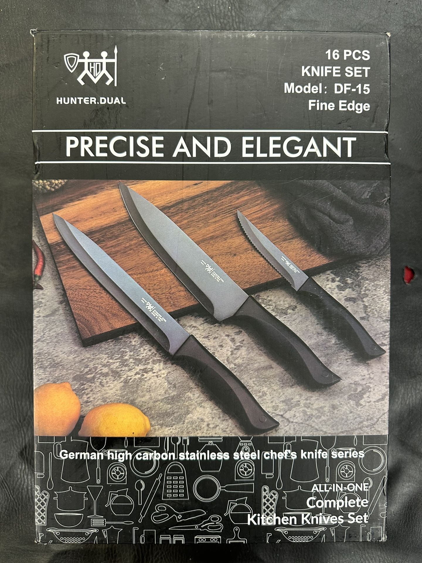 Hunter.Dual 16 Piece Knife Set Fine Edge for Sale in Oceanside, CA
