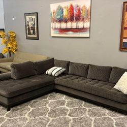 “Mid-Century Modern Velvet Sectional- US MADE || SAME DAY FREE DELIVERY