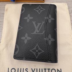 Louis Vuitton Monogram Eclipse Pocket Organizer M61696 w/ Box, Receipt & Full Set – Excellent