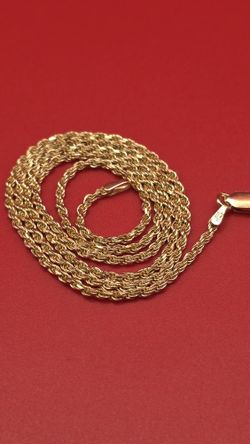 ✨ Italian Rope Chain • Sterling Silver • 20″ • Like New ✨