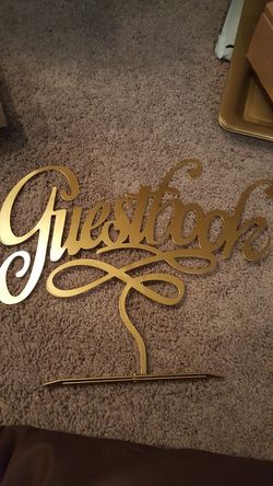 Guest book sign