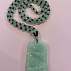 Natural Burmese Jade Dragon Pendant Necklace, Hand-carved, Stylish and Charming Jewelry Accessory, Amulet, Lucky Gift