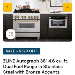 Zline 36" Range / Oven - Nearly Half Off