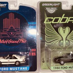 Greenlight Fox Body Mustangs 2 Car Lot