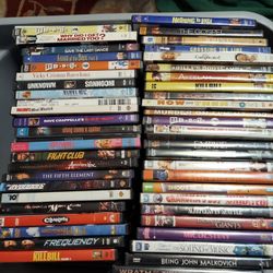 DVD Movies, 144 total,  .50 each. $72.00 or Best offer 