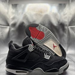 Air Jordan 4 Black Canvas  