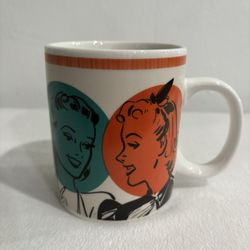 Large Whimsical Porcelain Coffee Mug 
