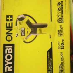 Ryobi 18v Pressure Inflator With Digital Pressure Gauge
