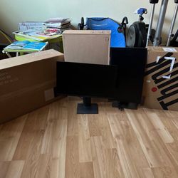 They are 22 24 27 29 inches New & Used Dell Lenovo ViewSonic UHD Monitor or LCD LED for Desktop Laptop Macbook Nuck Dock Station