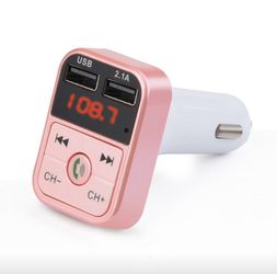 Wireless Bluetooth Car kit handsfree talk MP3 player fm transmitter dual car charger