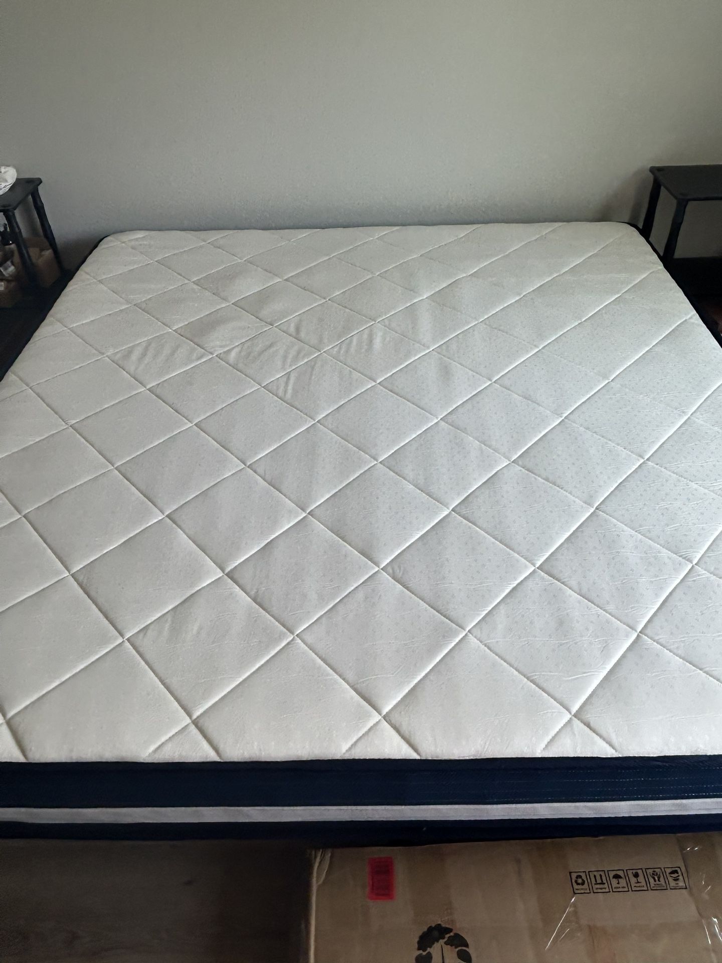 King Mattress & Bed Frame Like New