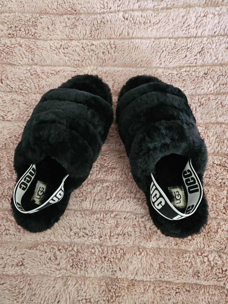 Black Ugg Slide 