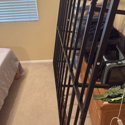 Queen Metal Bed frame With Wood