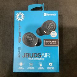 JLab J-Buds Air True Black Wireless Earbuds