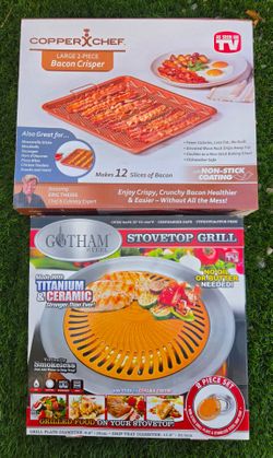 Bacon Crisper & Stovetop Grill Bundle / Kitchen Gadgets