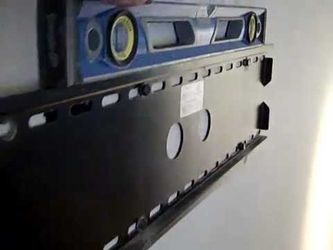 Tv installed on the wall