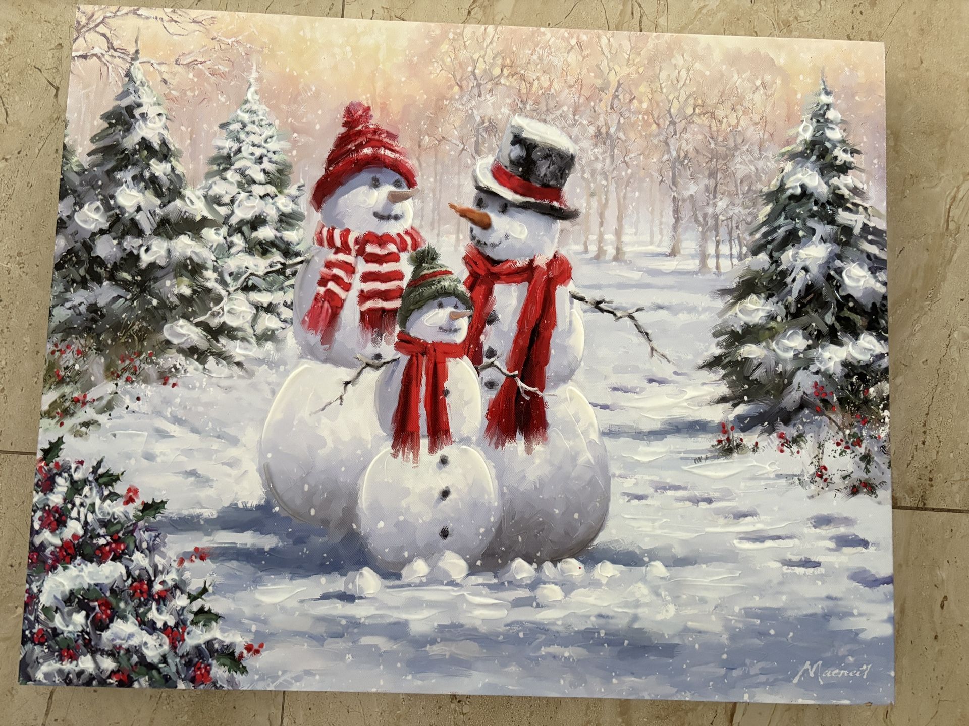 Snowman Family Picture