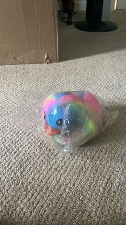 Rainbow squishy duck