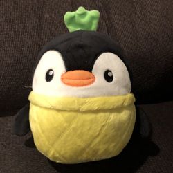 Penguin Pineapple Plush Pillow 9" Stuffed Animal Fruit Kawaii Squishy Soft Toy