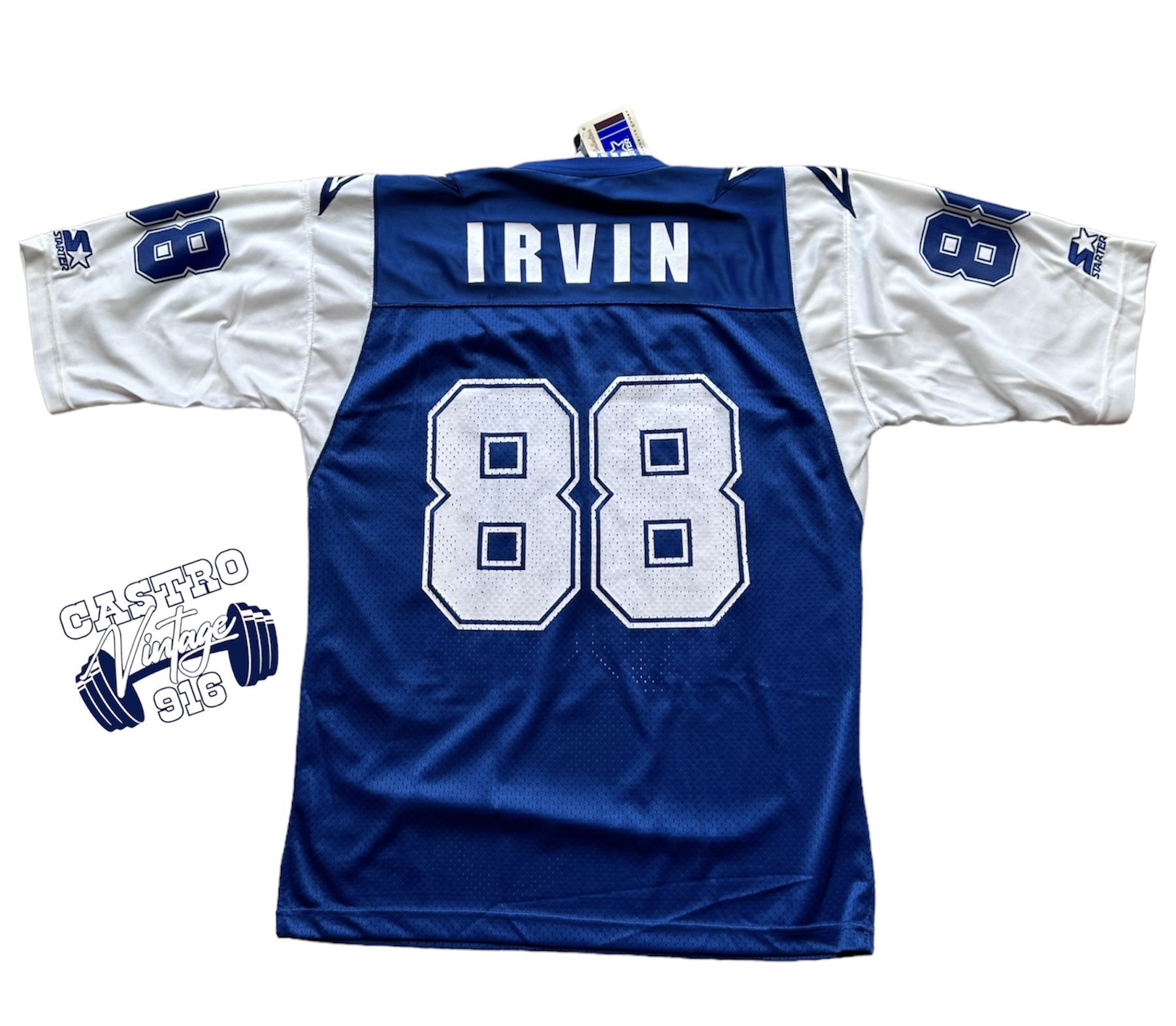 Vintage MICHAEL IRVIN STARTER Jersey Men XL Dallas Cowboys DOUBLE STAR