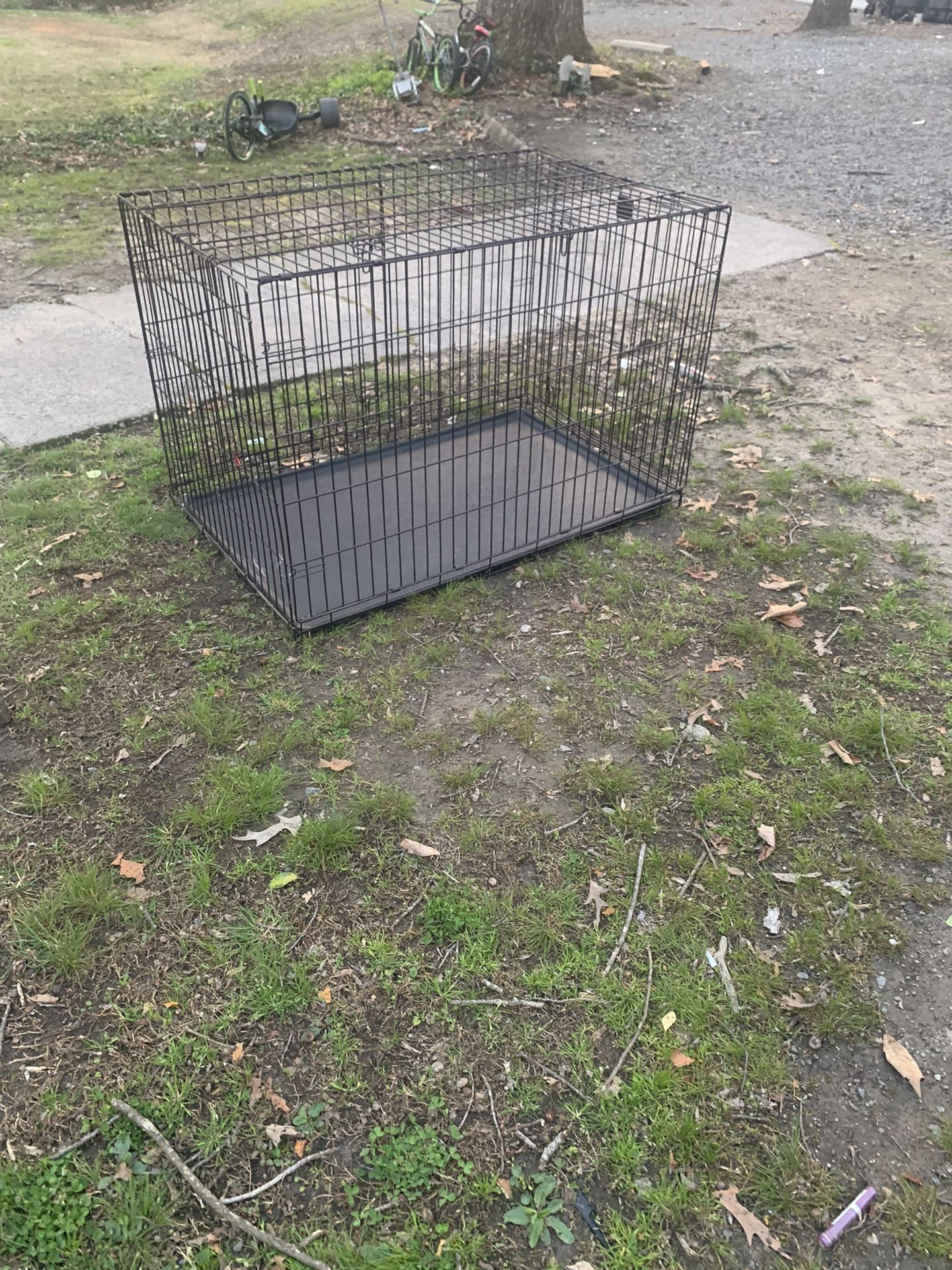 Large Pet Crate Double Door