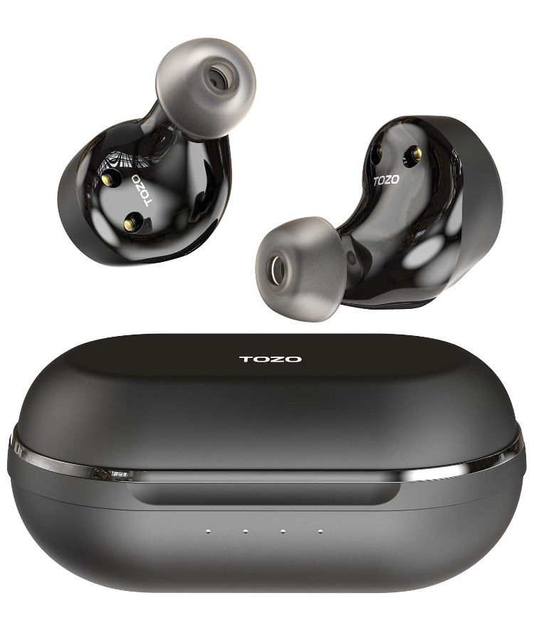 TOZO NC9 Hybrid Active Noise Cancelling Wireless Earbuds, ANC in Ear Headphones Bluetooth 5.0 TWS Stereo Earphones, Immersive Sound Premium Deep Bass
