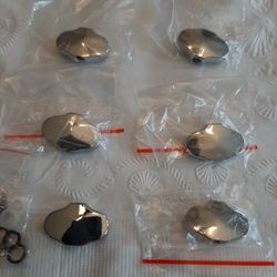 Stringed Instrument Small Chrome Tuning Knobs - (6)