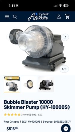 Bubble Blaster 10000 Skimmer Pump (HY-10000S)
