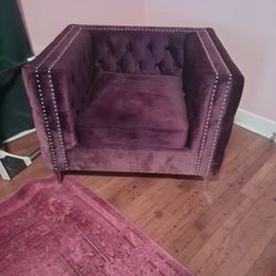 pedestal table or an accent table ND A Velvet Furniture Chair