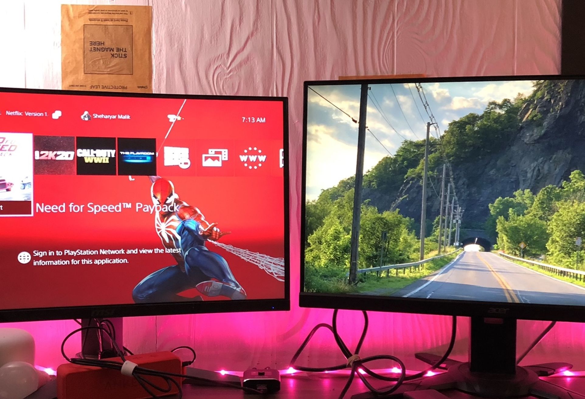 Gaming Monitors MSI And Acer