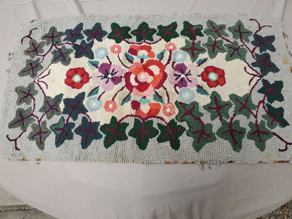 Handmade/ Homemade Rugs- Mid Century