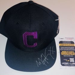MACHINE GUN KELLY MGK SIGNED AUTOGRAPHED HOTEL DIABLO CLEVELAND HAT JSA COA RARE