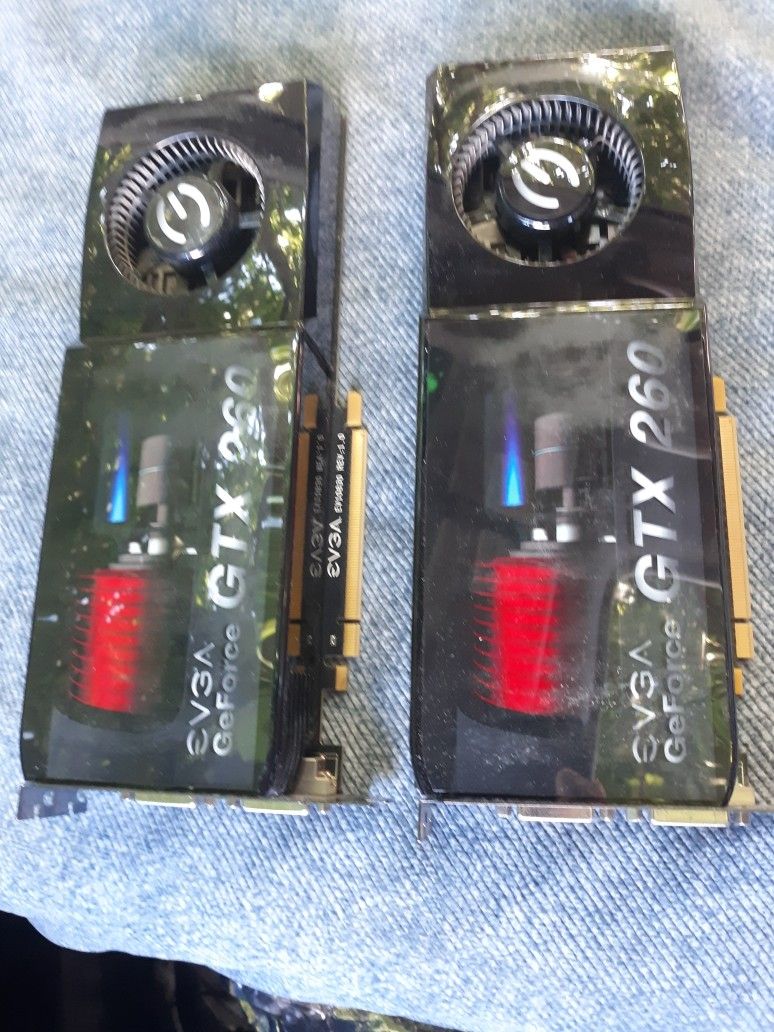 Evga Geforce Gtx 260 Invidia Video Cards Card Crossfire Sli Pair Dvi Ports