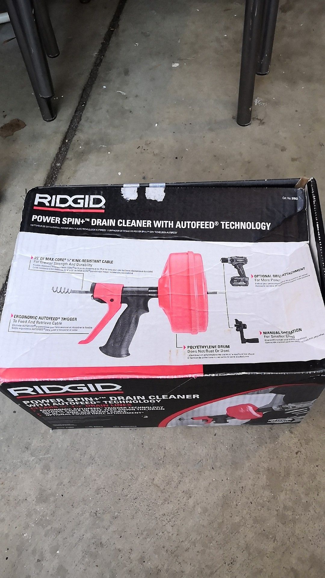 Ridgid Power Spin Drain Cleaner