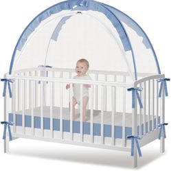 Crib Tent - Crib Net to Keep Baby in, Stop Baby from Climbing Out of Crib, Pop Up