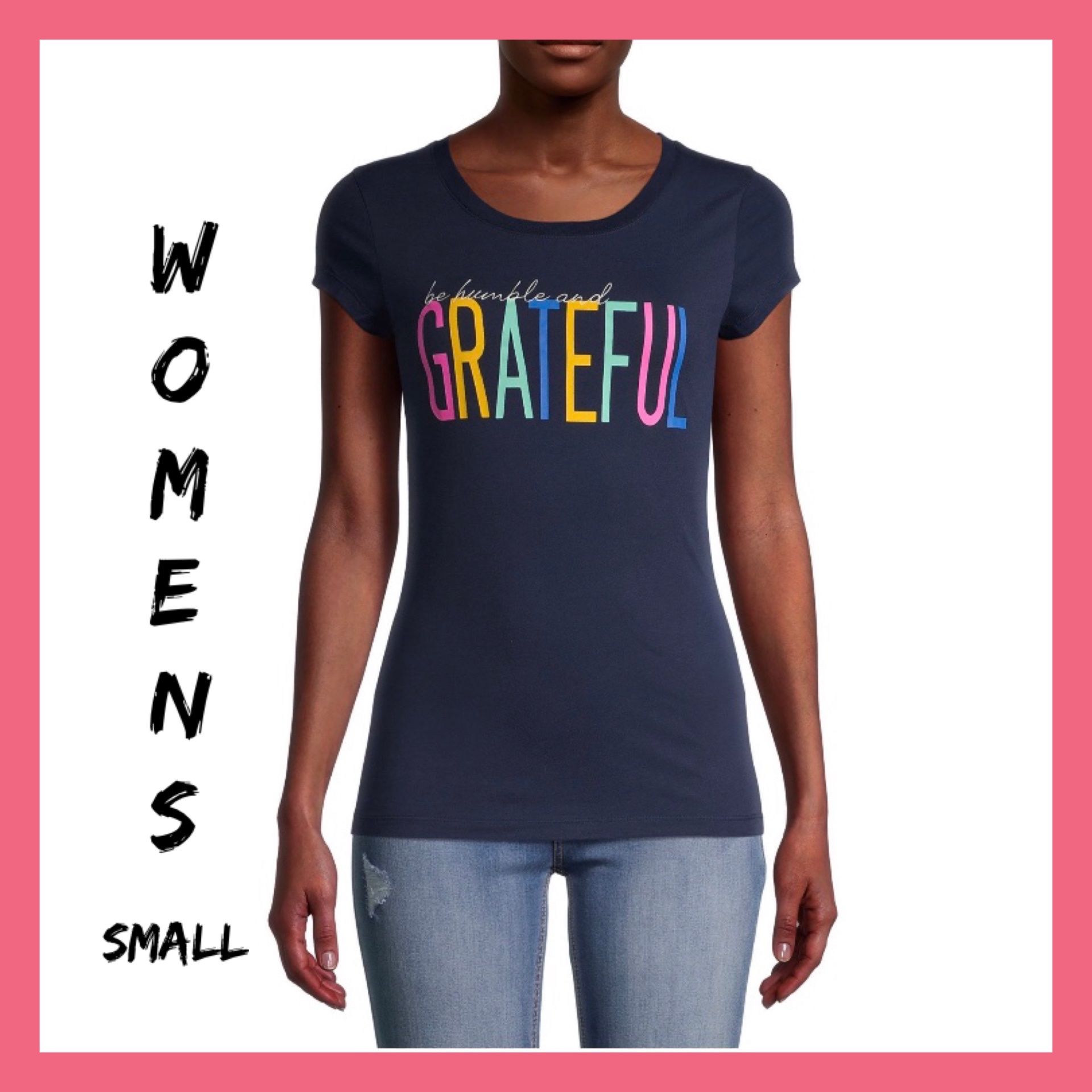 *NWT Be Humble And Grateful Top Sz:S F18