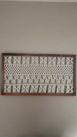 Framed Macrame Wall Art