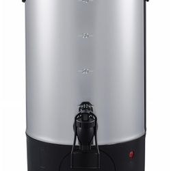 Elite Gourmet CCM040 Stainless Steel 40 Cup Coffee Urn Removable Filter For Easy Cleanup, Two Way Dispenser with Cool-Touch Handles Electric Coffee Ma