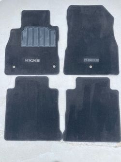 Nissan Kicks 2018-2025 -  Floor Mats OEM Front & Rear Set Black set of 4