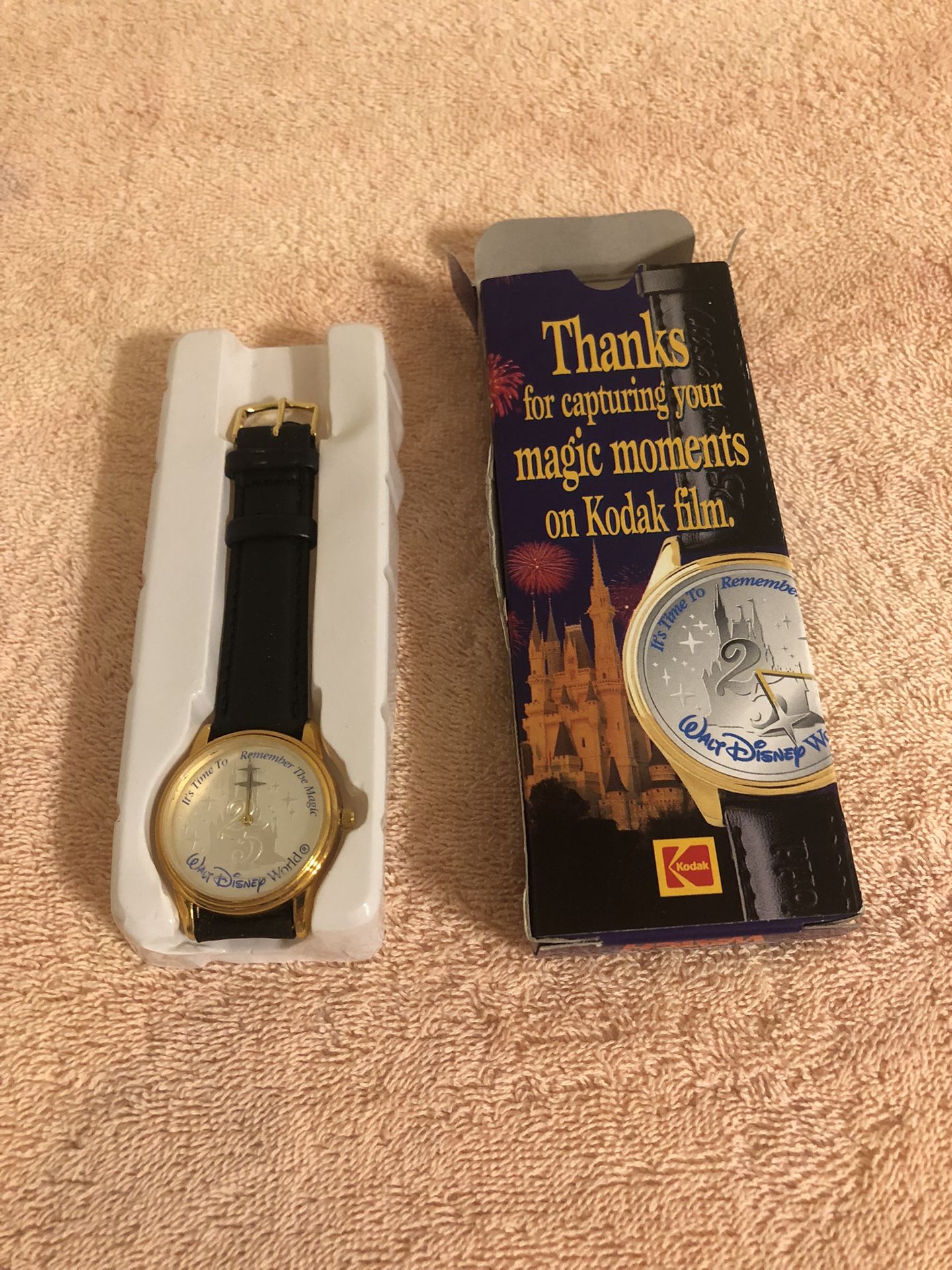 Vintage Walt Disney Kodak 25th Anniversary Watch NIB