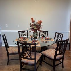Dining Set With Six Chairs