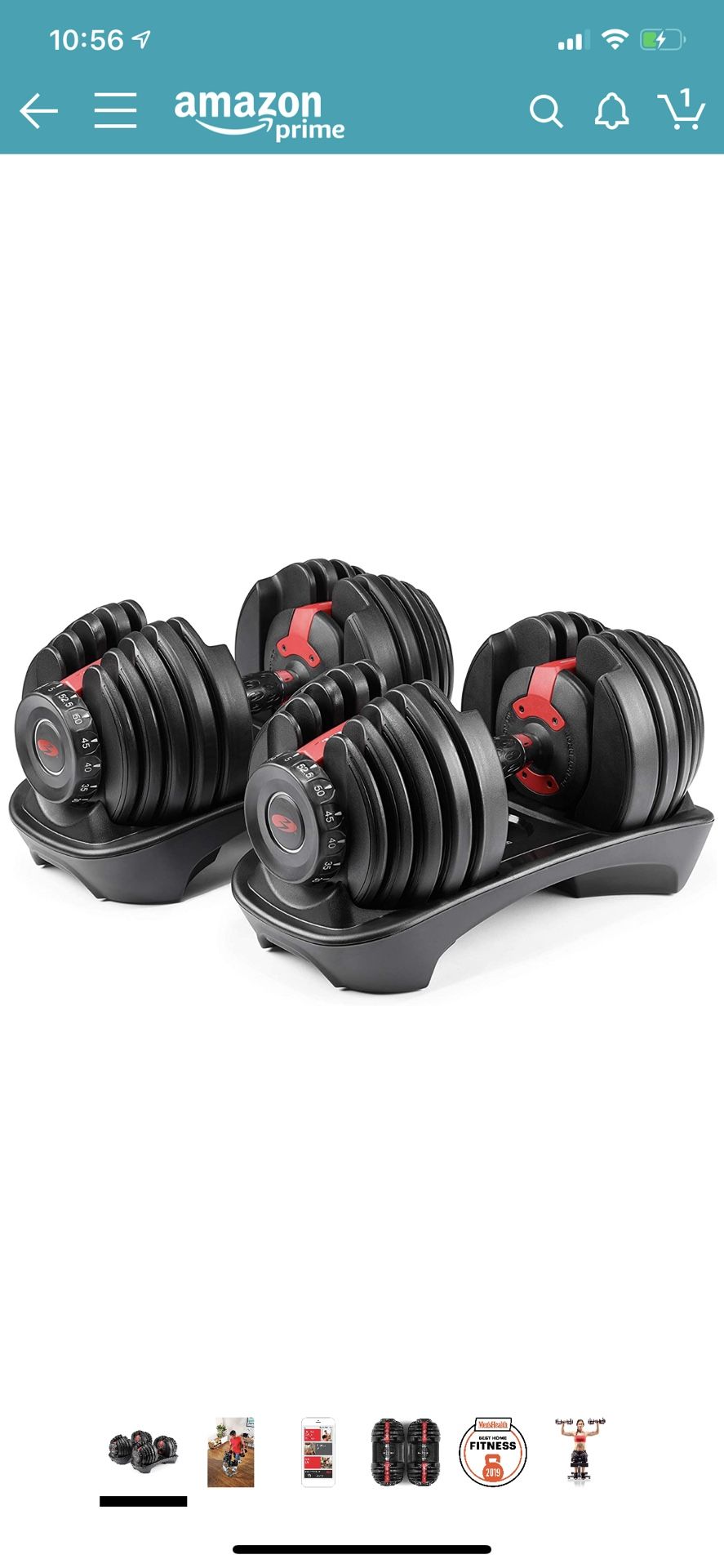 Bowflex SelectTech Adjustable Dumbbells