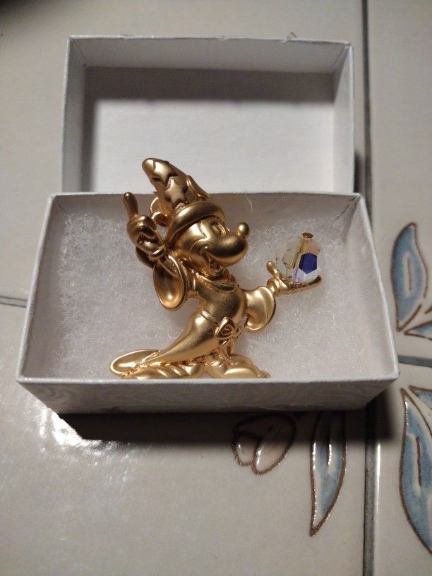 Vtg 1986 Disney Napier Mickey Broach