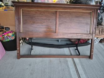 Full size wood headboard